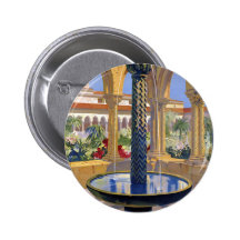Poster van de Reis van Palermo Italië van Monreale Speld Button