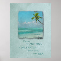 Poster van het Strand van de Behandeling van het z