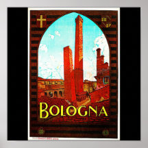 Poster-vintage reis-Bologna