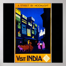 Poster-vintage reis-India