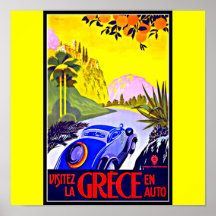 Poster-vintage Reis kunst-Griekenland