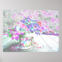 Pot de fleur d'art de bruit
