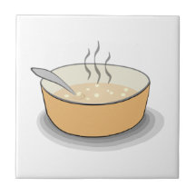 Pot de nourriture carreaux en céramique