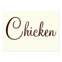 Poulet Carte De Visite