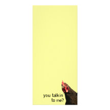 Poulet drôle d'attitude - vous talkin à moi ? double carte