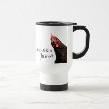 Poulet drôle d'attitude - vous talkin à moi ? mug