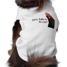 Poulet drôle d'attitude - vous talkin à moi ? manteaux pour animaux domestiques
