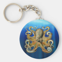 Poulpe Keychain Porte-clés