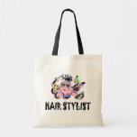 Poulpe noir et rose de coiffeur sac