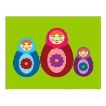 Poupées de Matryoshka Carte Postale