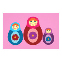 Poupées de Matryoshka Papier À Lettre