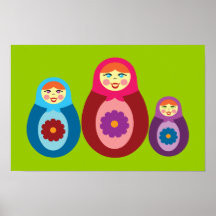 Poupées de Matryoshka Affiches