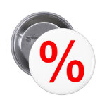 Pour cent badge avec épingle