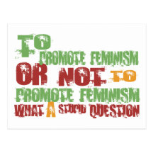 Pour favoriser le féminisme cartes postales