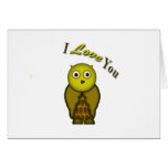 Pour l'amour du hibou carte de vœux