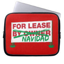 Pour le bail Navidad - le Noël drôle de Feliz Navi housses pour ordinateur portable