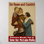 Pour le poster vintage de maison et de pays