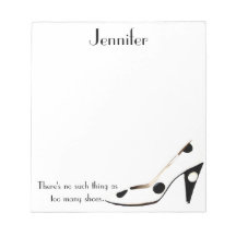 Pour les femmes qui aiment des chaussures - noires blocs-notes
