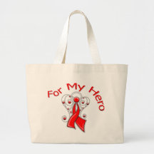Pour mon Cancer de sang de ruban d'ange de héros Sac Fourre-tout
