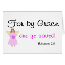 Pour par la grâce sont le 2:8 d'Ephesians sauvé pa Carte De Vœux