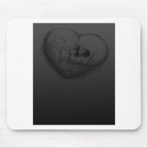 Pour toujours conception de tatouage de coeur de c tapis de souris