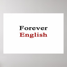 Pour toujours l'anglais posters