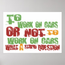 Pour travailler aux voitures affiches