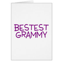 Pourpre de Bestest Grammy Carte De Vœux