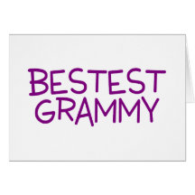 Pourpre de Bestest Grammy Cartes De Vœux