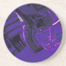 Pourpre de caboteur d'heure heureuse dessous de verre