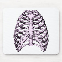 Pourpre de cage thoracique tapis de souris