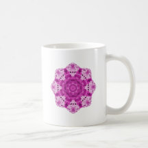 Pourpre de flocon de neige mugs