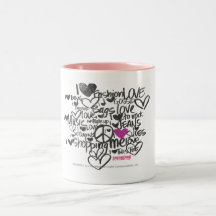 Pourpre de graffiti tasse à café