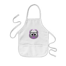 Pourpre de Kitty de mariage - gris Tablier