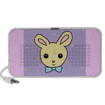 Pourpre de lapin de bébé haut-parleur mobile