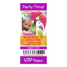 Pourpre de partie de photo de billet d'événement d invitations