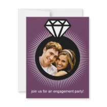 Pourpre de prune la partie d'engagement de photo d