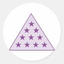 Pourpre de pyramide du sigma pi autocollants