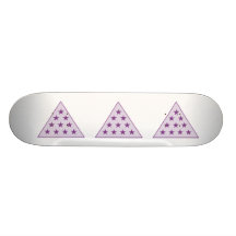 Pourpre de pyramide du sigma pi skateboards customisés