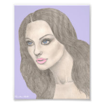 Pourpre d'impression de beaux-arts de portrait d'a photographies d’art