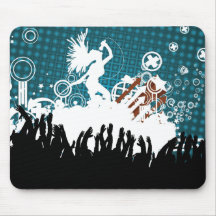 Poussin abstrait Mousepad de roche Tapis De Souris