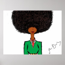 Poussin d'Afro Posters
