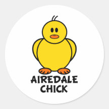 Poussin d'Airedale Autocollants