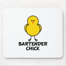 Poussin de barman tapis de souris