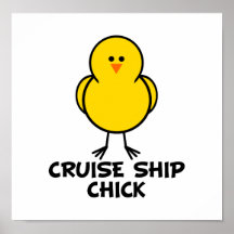 Poussin de bateau de croisière poster