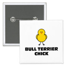 Poussin de bull-terrier pin's avec agrafe