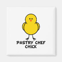 Poussin de chef de pâtisserie aimants