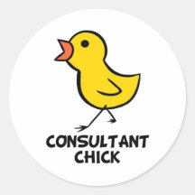 Poussin de conseiller adhésifs ronds