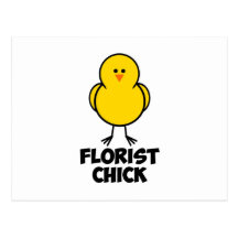 Poussin de fleuriste carte postale