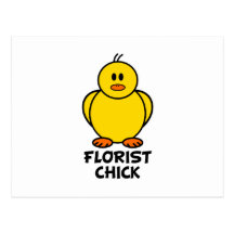 Poussin de fleuriste cartes postales